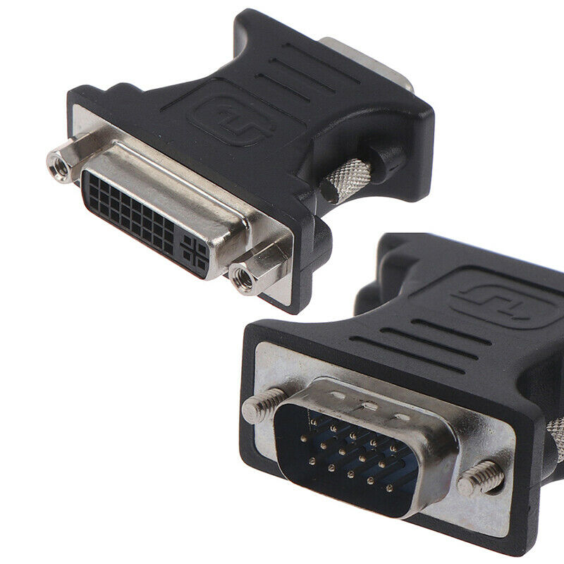 24+5Pin DVI Female to 15Pin VGA Male Cable Extender Adapter  For HDTV  a_JCDD