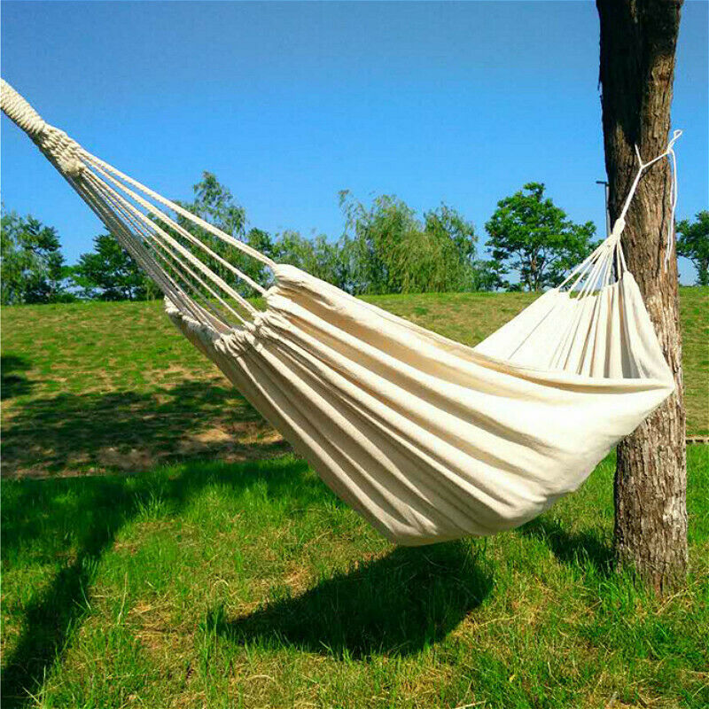 Thick Canvas Hammock Swing Outdoor Dormitory Camping Hanging Chair 200*150cm New