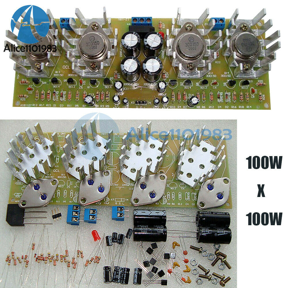 2*100W OCL Two Channel Amplifier Board Module High Power Electronic For DIY