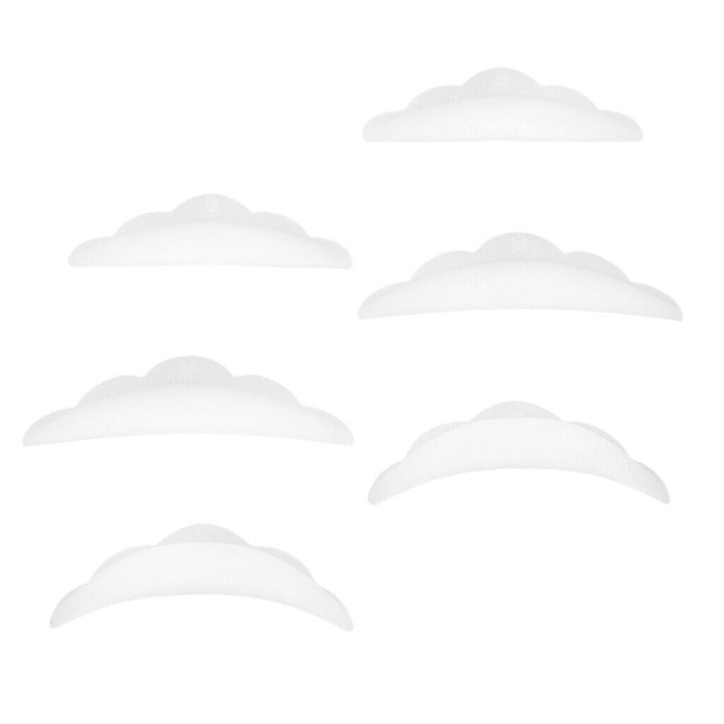 12 Pieces Eyelash Perming Lift Silicone Pads Eye Lash Lashes Guard Tools