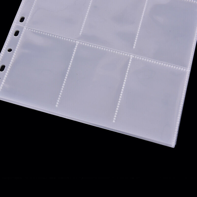 10 Sheets/90 Cards Replaceable Board Game Cards Holder PP Game Cards Page-H Kt
