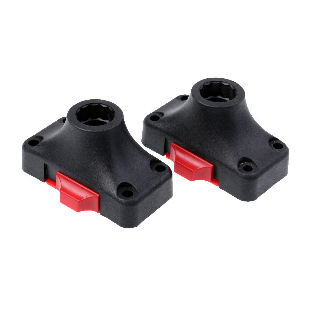 2Pcs Compact Fishing Rod Holder Stand for Boat Inflatable Dinghy Kayak Canoe
