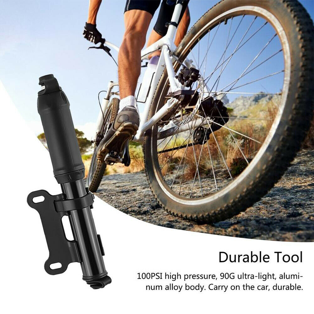 Portable Ball Inflator Hand Pump for Bike Bicycle Soccer Sport W/ Adapter Needle