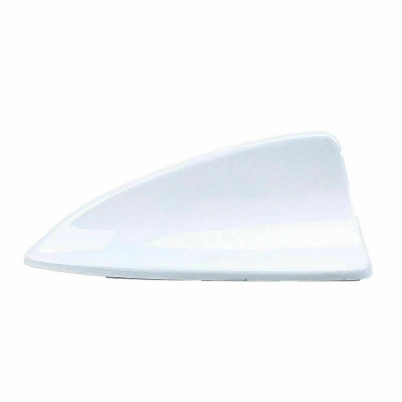 1Pc Universal White Car Auto Roof Shark Fin Style Antenna Decorative Top Aerial