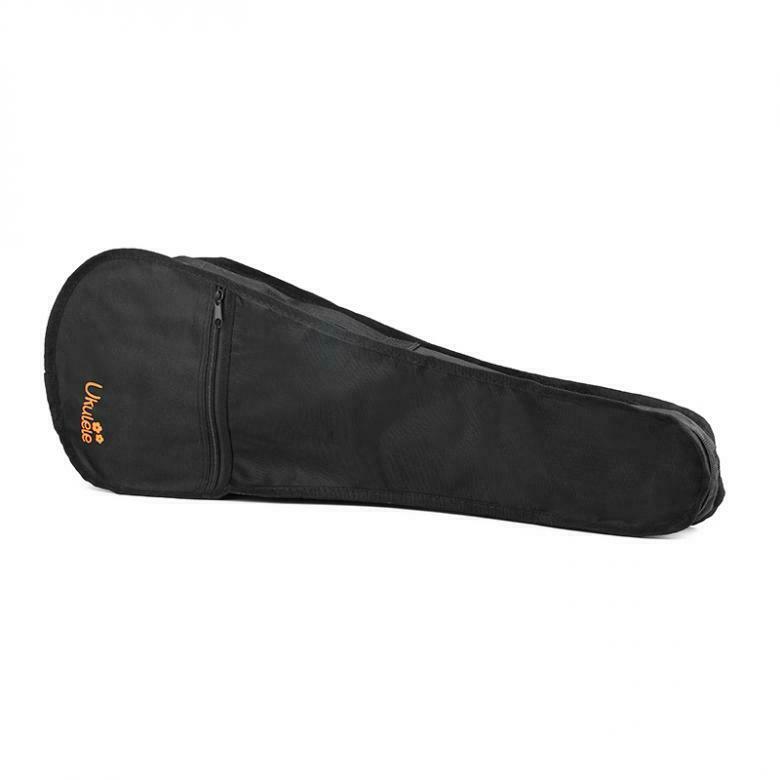 21'' Ukulele Gig Bag Black 600D Oxford Fabric Waterproof Hawaiian Guitar Case