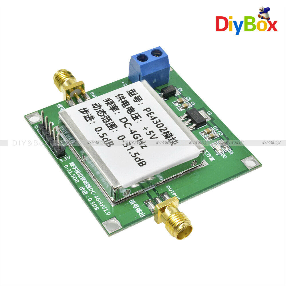 PE4302 6-bit RF Digital Programmable Step Attenuator 0.5 dB steps to 31.5 dB