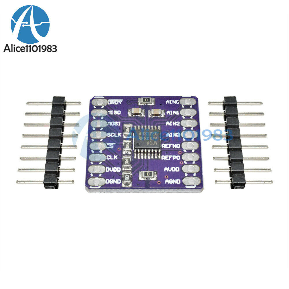 ADS1220 Low-power 24-bit Analog to Digital Converter ADC SPI I2C/IIC For Arduino