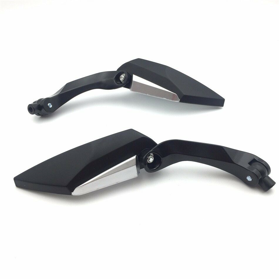 Black Mirrors 8mm 10mm For Screws 7/8" handlebar Suzuki B-King SFV650 Boulevard