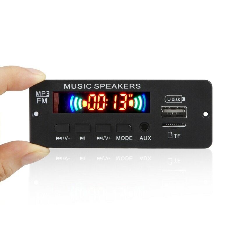 12V 2X3W Amplifier Hands-Free MP3 Player Decoder Board Bluetooth 5.0 Car FM RaI1