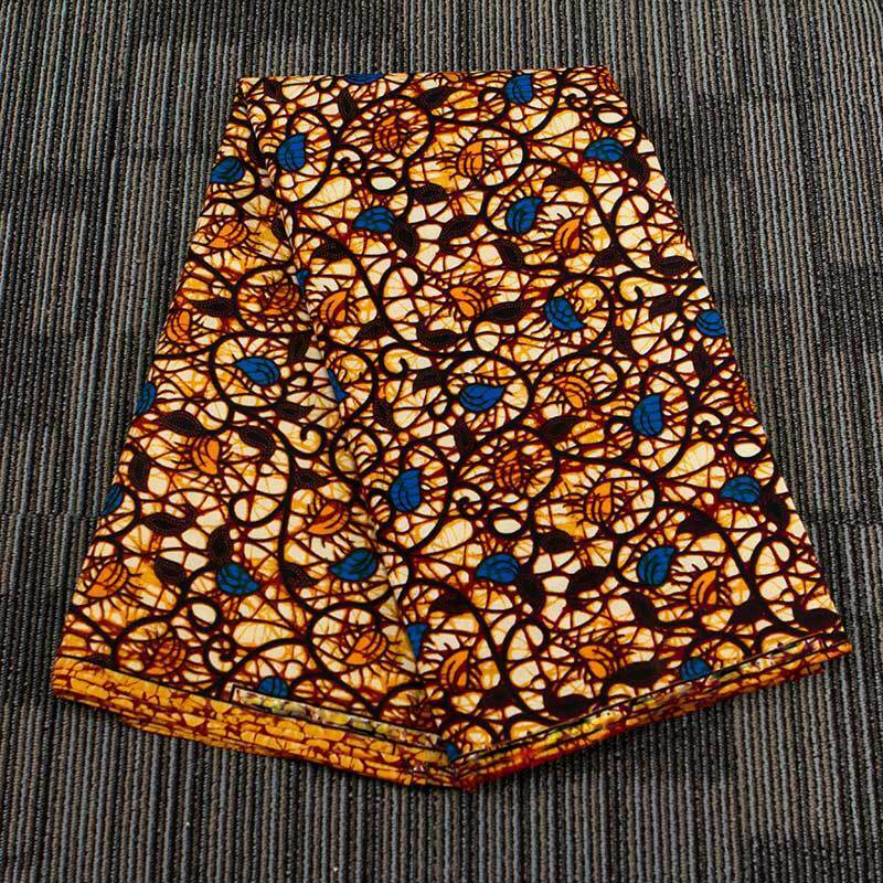 1 Yard Wax Double-sided Fabric African Ankara Printed Sewing DIY Handmade Craft