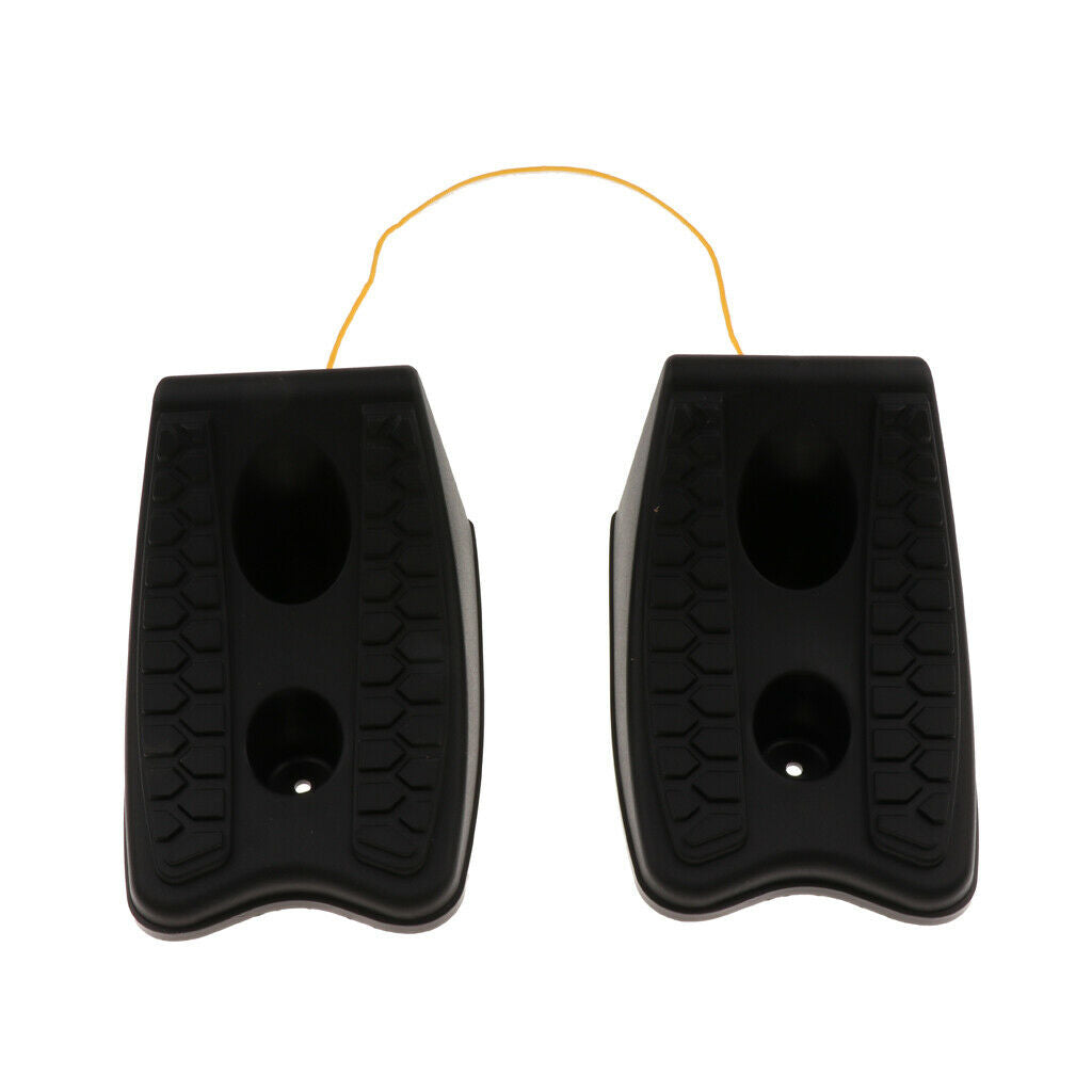 2 Pieces Anti-slip Universal Car Vehicles Wheel Tire Chock Stop Blocks Black