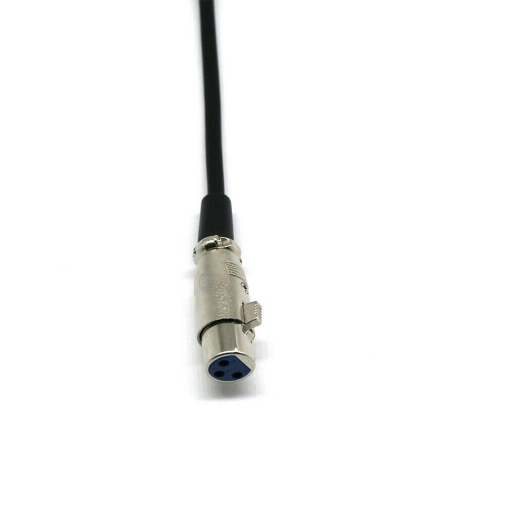 2X 1ft XLR Female to Right-Angle Male Microphone Audio Extension Cable