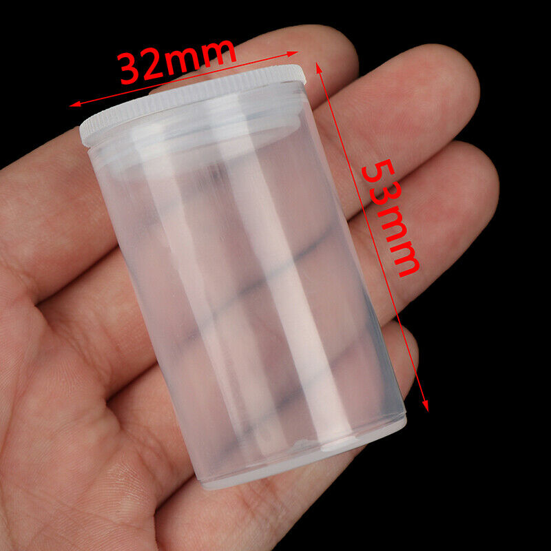 10Pcs Plastic Empty Bottle Roll Film Case Box Seal Fishing Bait Can Containe| Tt