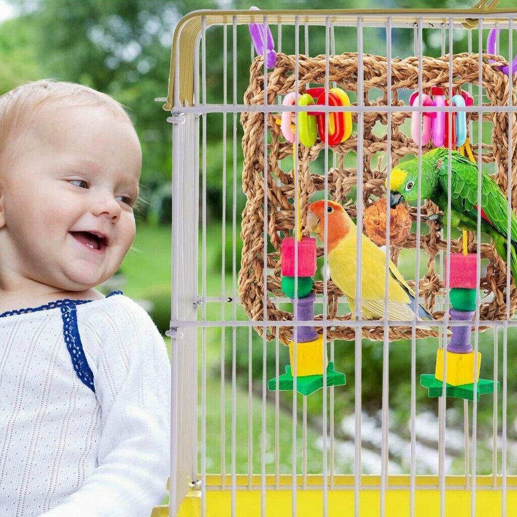 Colorful Bird Toys Of Adjustable Birds Parrots To Chew And Play.