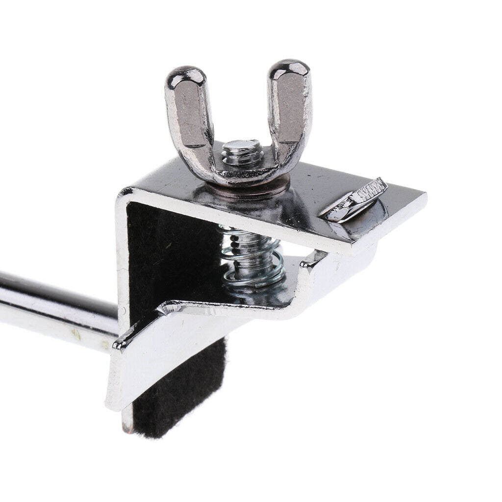 Adjustable DIY Metal Bass Drum Hoop Mounted Cowbell Holder Clamp