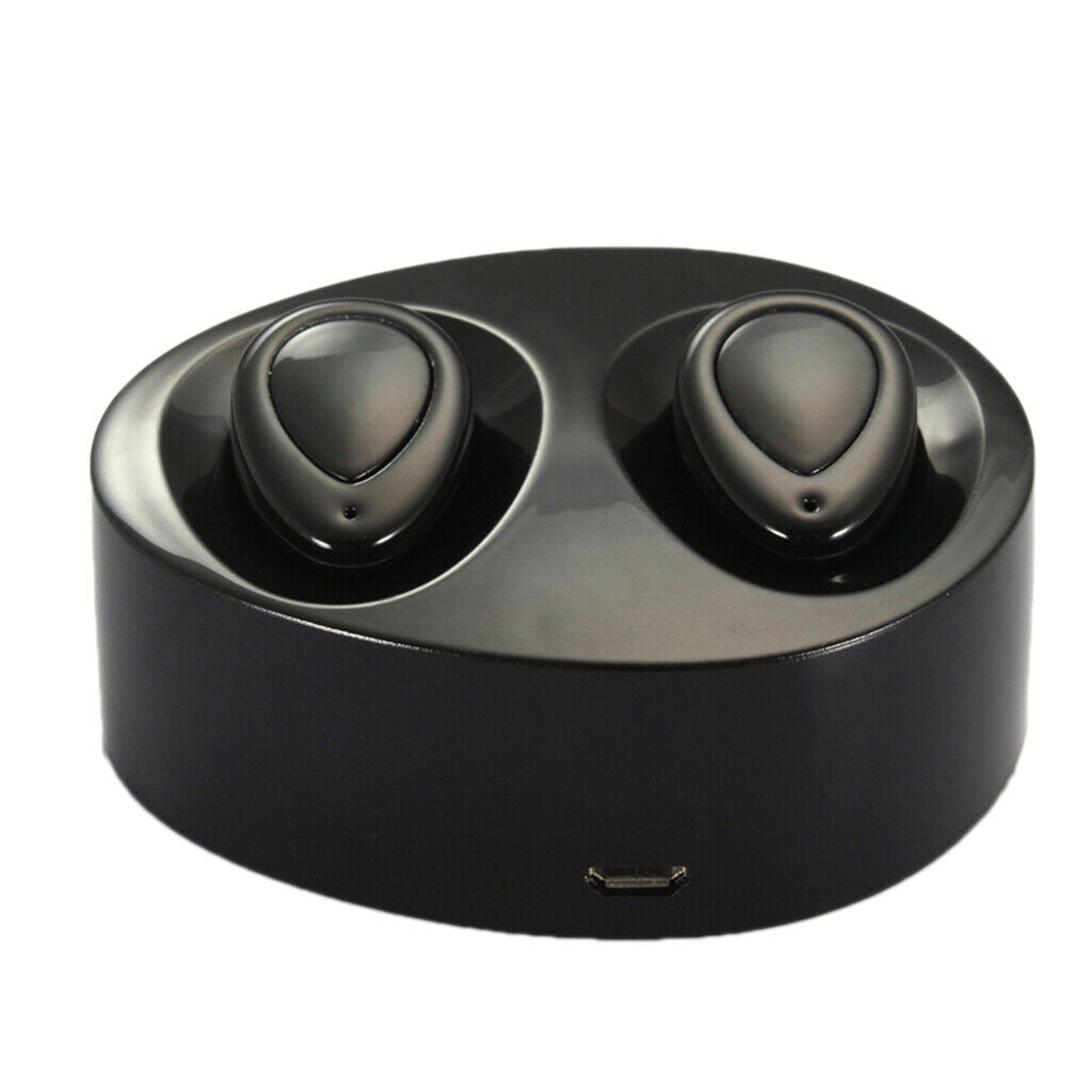 Mini Bluetooth 4.2 Earbuds Wireless Headphone Earphones with Charging Case Black