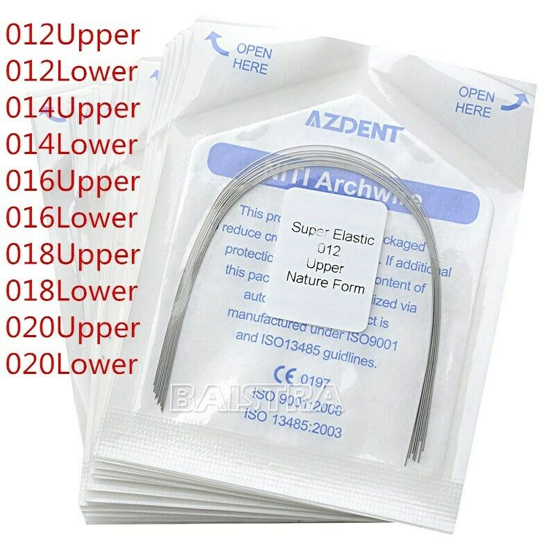 1000X AZDENT Dental Orthodontic Super Elastic Niti Arch Wire Round Natural Form