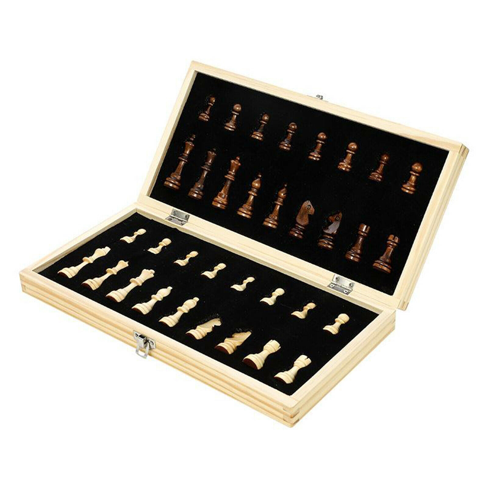 Magnetic Chess Board 39x39cm Inlaid Storage Portable Toys Chess Pieces