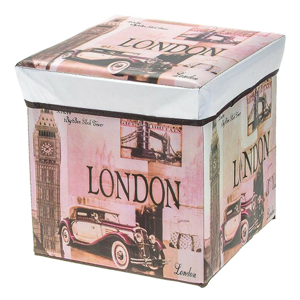 Foldable Storage Ottonmans Box Chest Seat Food Stool Big Ben