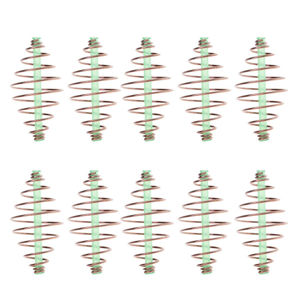 30 Pieces Carp Coarse Fishing Feeder Spring Fishing Terminal Tackle Basket