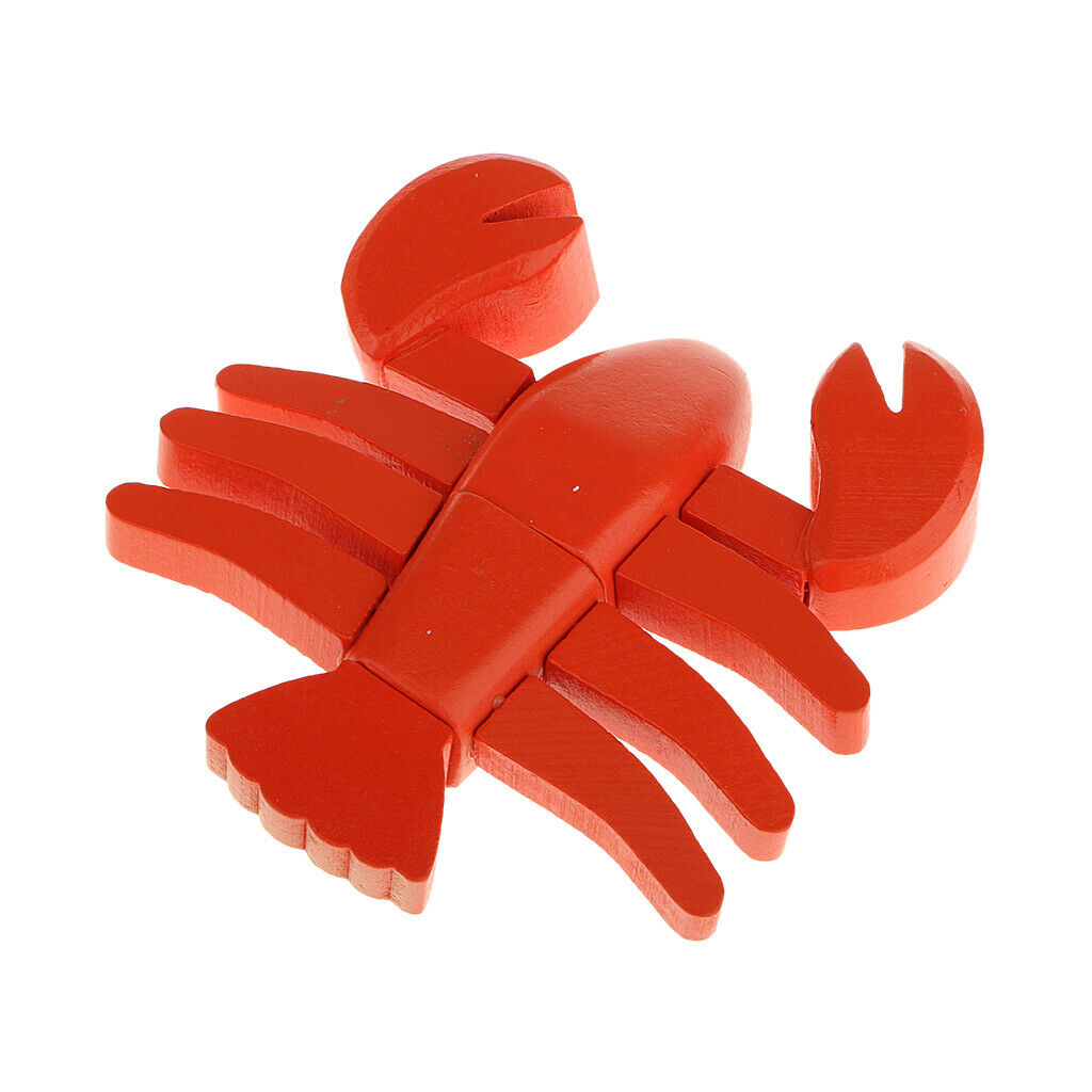 Wooden Magnet Connected Lobster Simulation Games with Food Home Kitchen