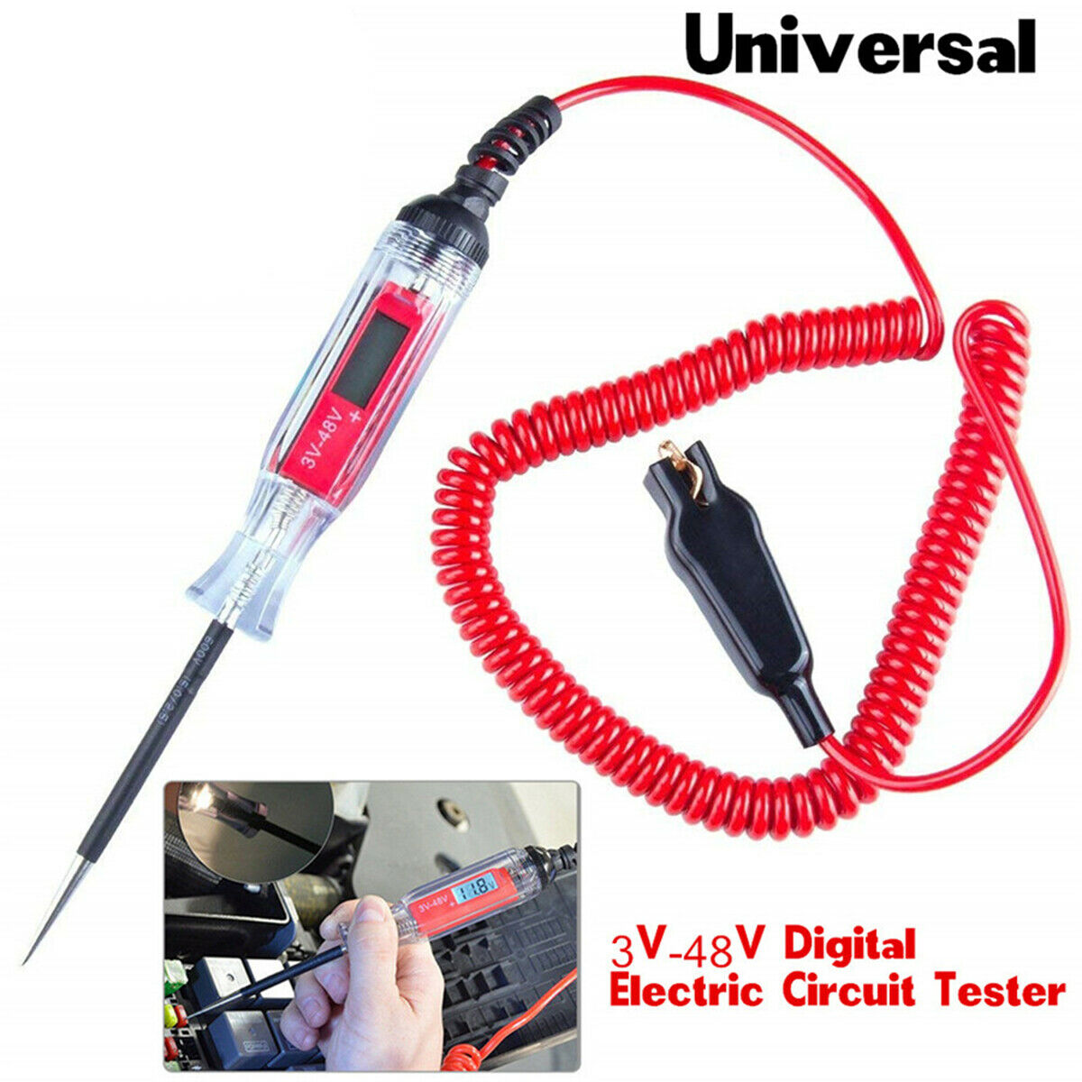 Voltage Detector Test Pencil Electric Circuit Tester Car Trailer RV Snowmobile