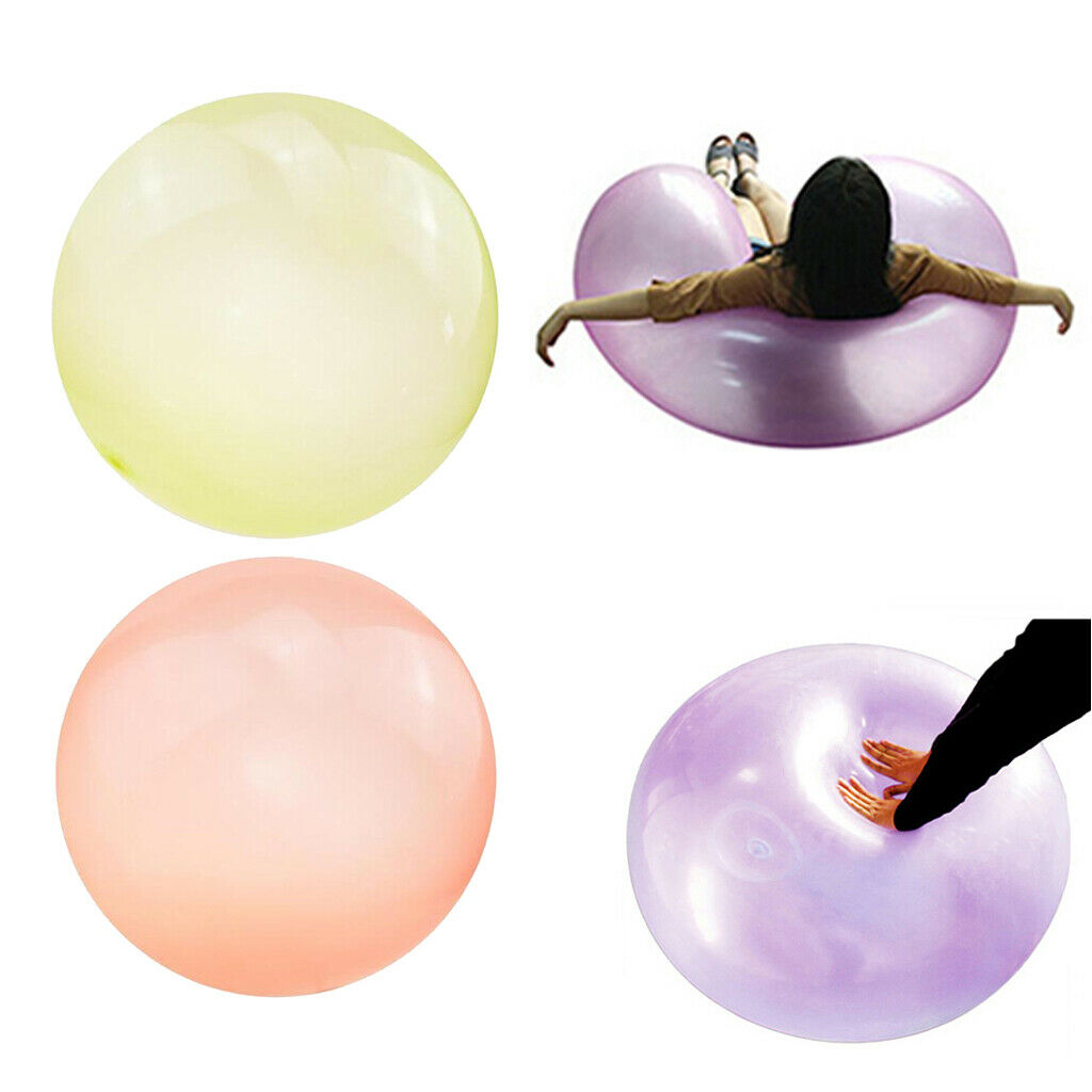 2x Firm Bubble Ball Inflatable Balloon Funny Outdoor Garden Kids Toys 70cm