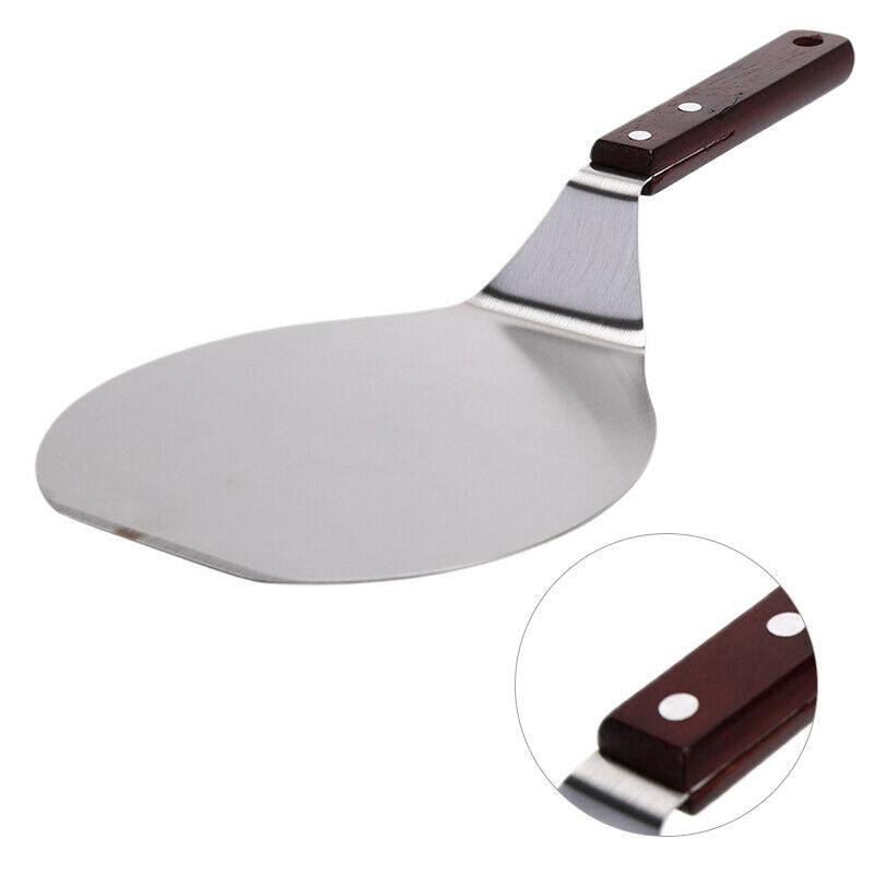 1PC Stainless Steel Pizza Peel Shovel Spatula Cake Lifter Paddle Baking Tray UK