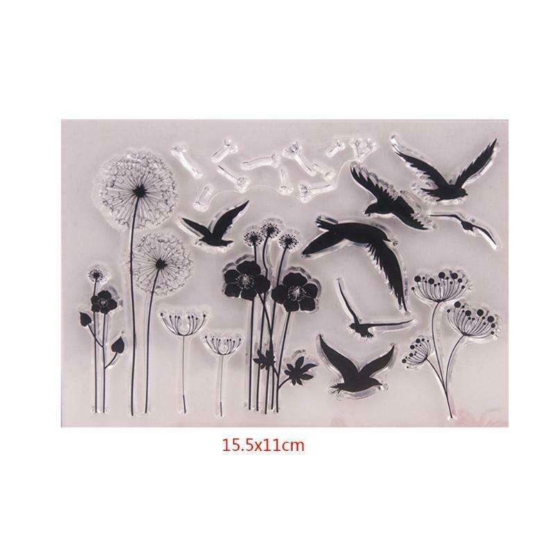 Dandelion Clear Silicone Seal Stamp For DIY Album Scrapbooking Photo Card Decor