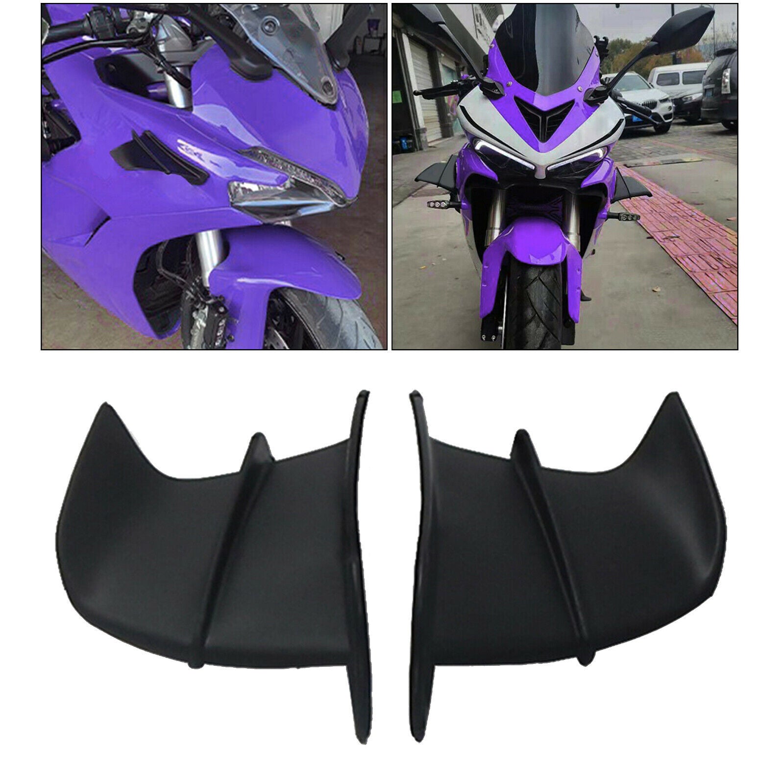 2 X Motorcycle Winglet Pasted Aerodynamic Wing Kit For Yamaha BWS RS JOG JOE