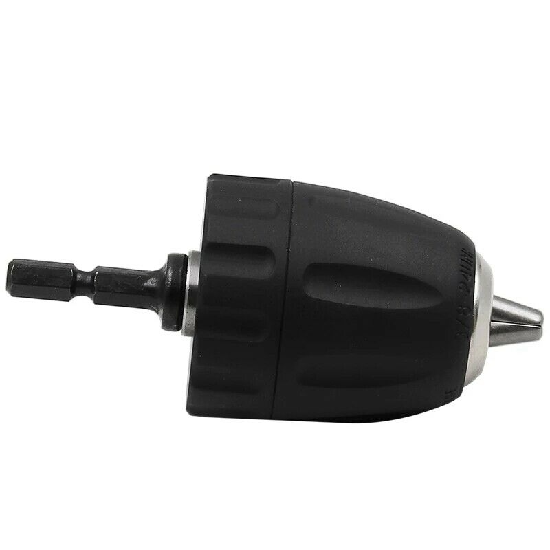 3/8-24UNF 0.8-10MM Hex Shank Keyless Drill Bit Chuck Clip with 1/4 Hex Shank RE6