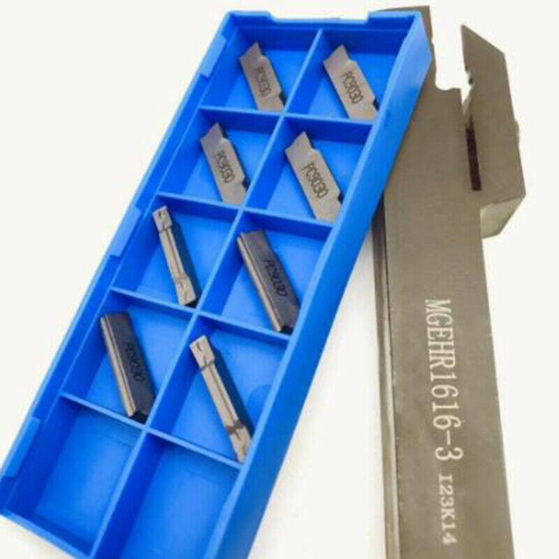 MGMN300-G insert +MGEHR1616-3 External Grooving Tool Turning Holder + L Wrench