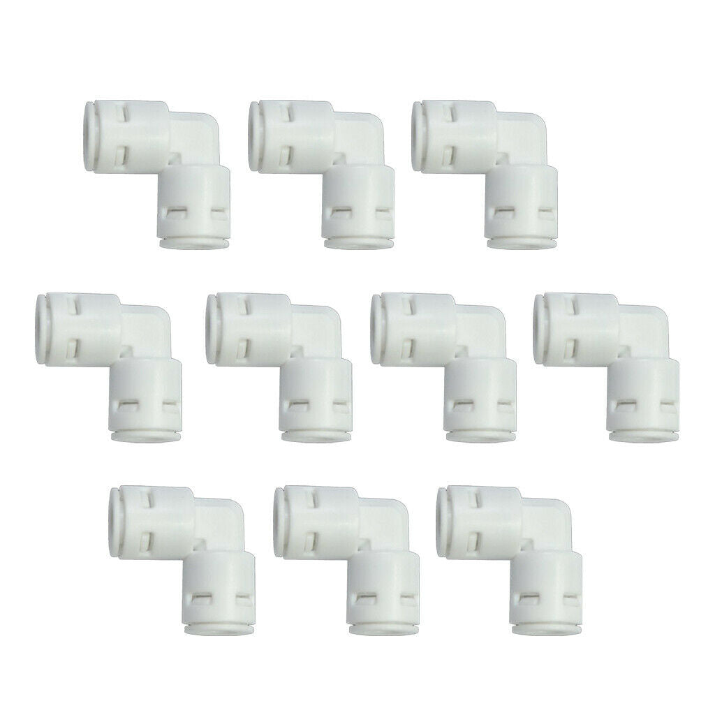 10Pcs 1/4" Ball Valve Inline Quick Connect Fit for RO Water Reverse Osmosis, NEW