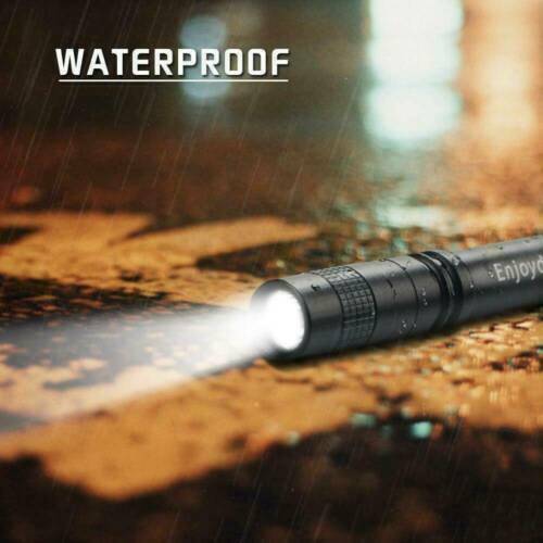 5x LED Flashlight Clip Mini Light Pocket Penlight Portable Pen Torch Lamp USA
