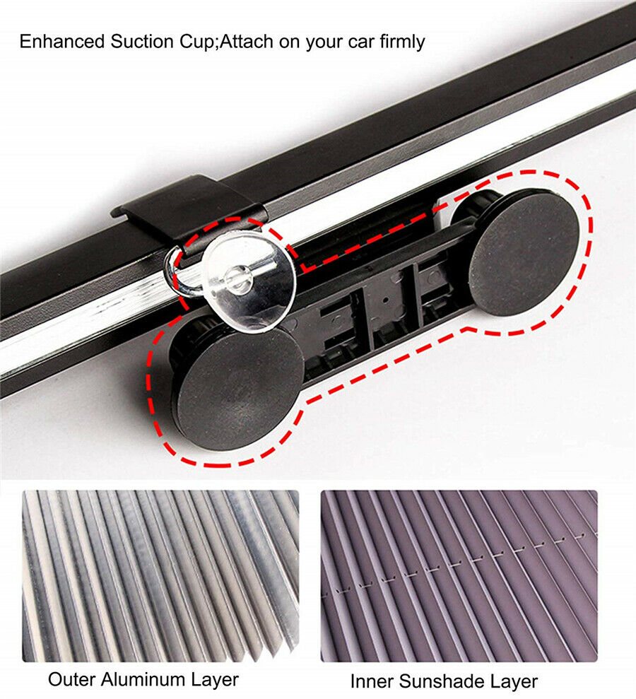 Folding Foldable Rear Window Sun Shade Block Visor Folding Auto Windshield Cover