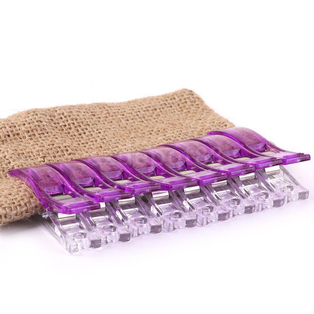 Popular 24 Jumbo Wonder Clips Fabric Clamps for Craft Sewing Quilting Purple、DD