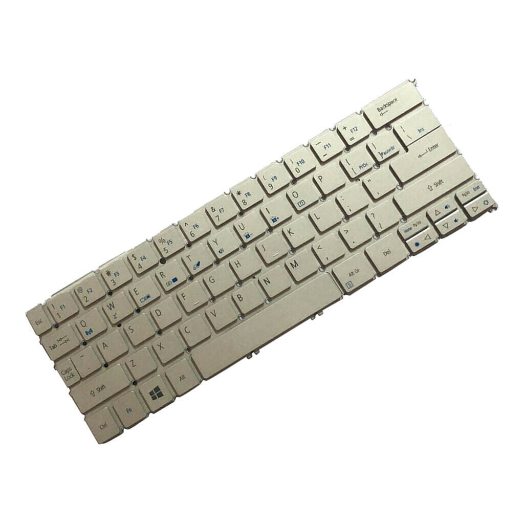 Replacement US English Layout Keyboard White for Acer Aspire P3-131 P3-171