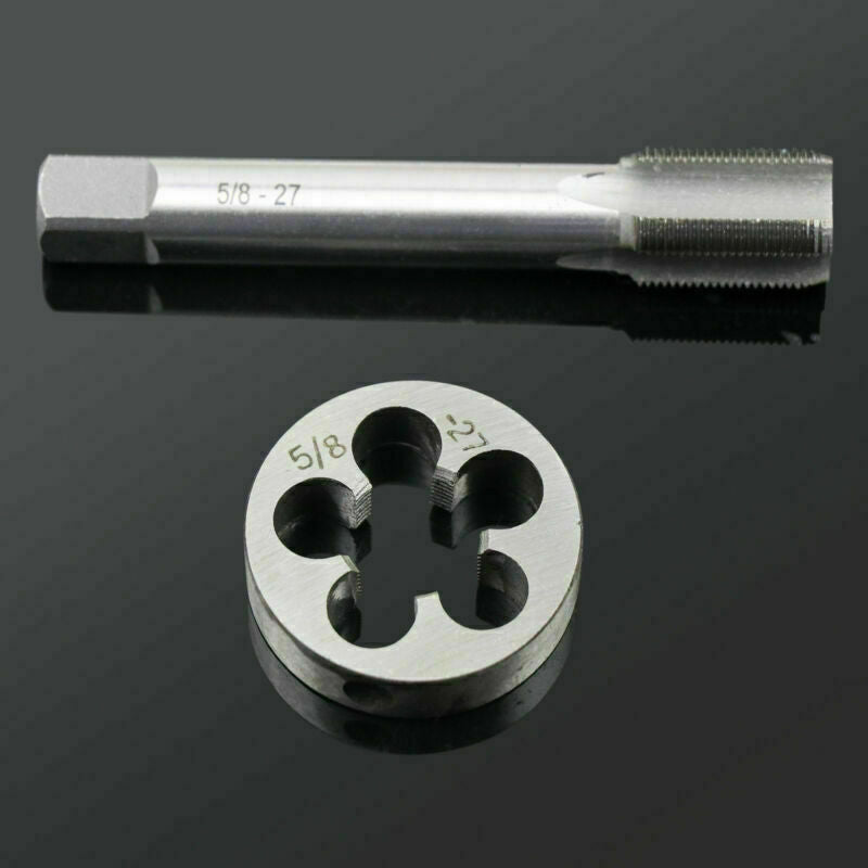 Tap And Die Set 5/8 - 27 TPI (5/8x27) 5/8-27 UNS HSS Right-Hand Thread 38mm