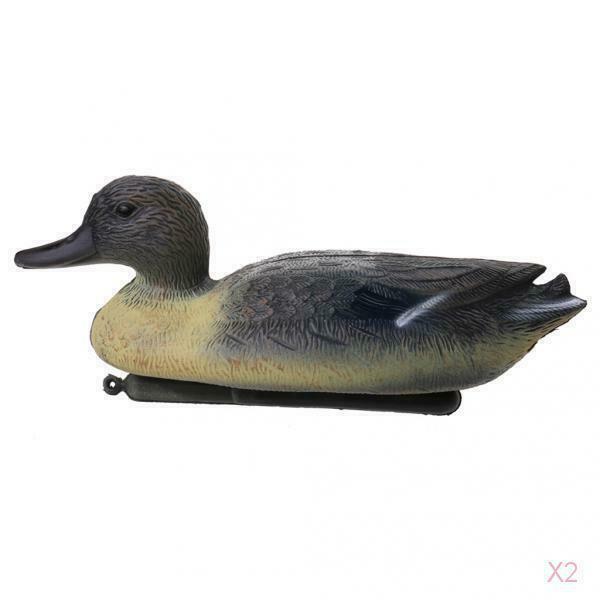 2 Pieces Duck Decoy, Realistic Simulation Male Duck Decoration Hunting Bait for