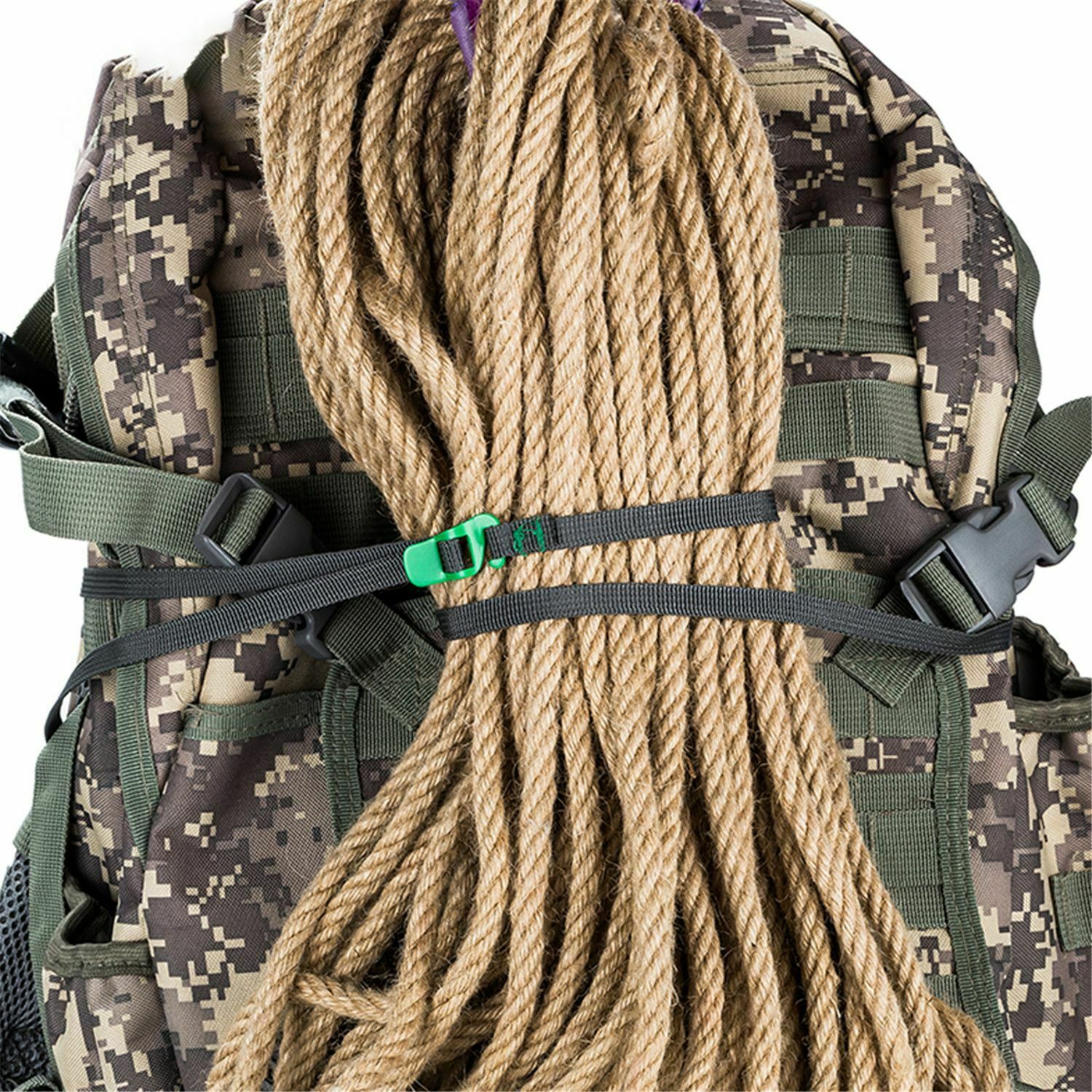 Durable Camping Cargo Rope Travel Bag Tie Buckle Tie-Down Belt Luggage Strap