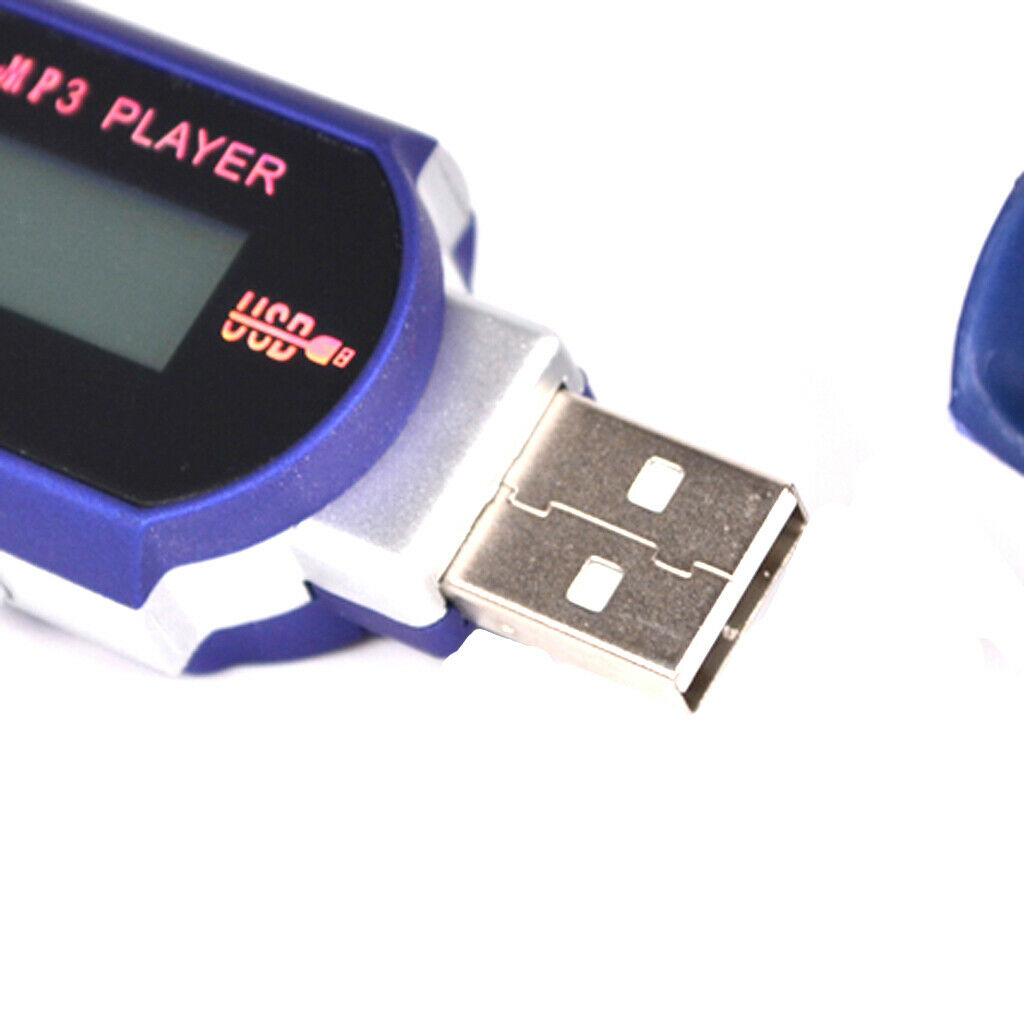 USB 2.0 MP3 MP4 Media Music Rideo Player with FM Radio 8 GB Blue