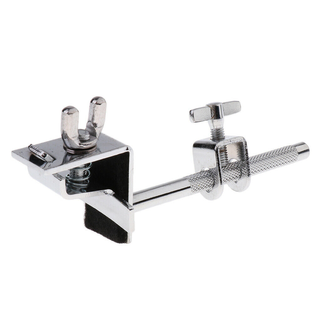 Adjustable DIY Metal Bass Drum Hoop Mounted Cowbell Holder Clamp