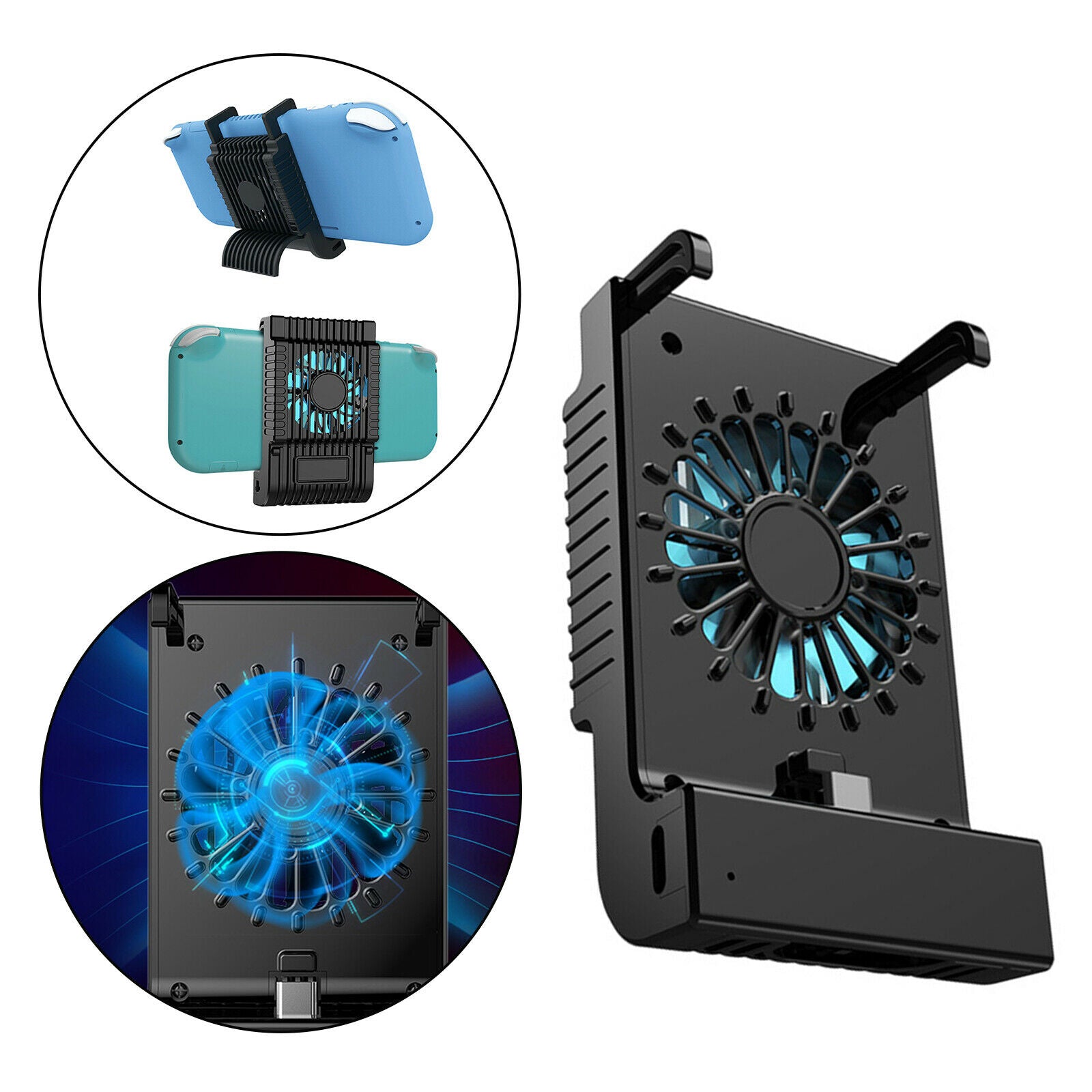 Charging Dock Cooling Fan for Switch Adjustable Stand 3 in 1 Accessories