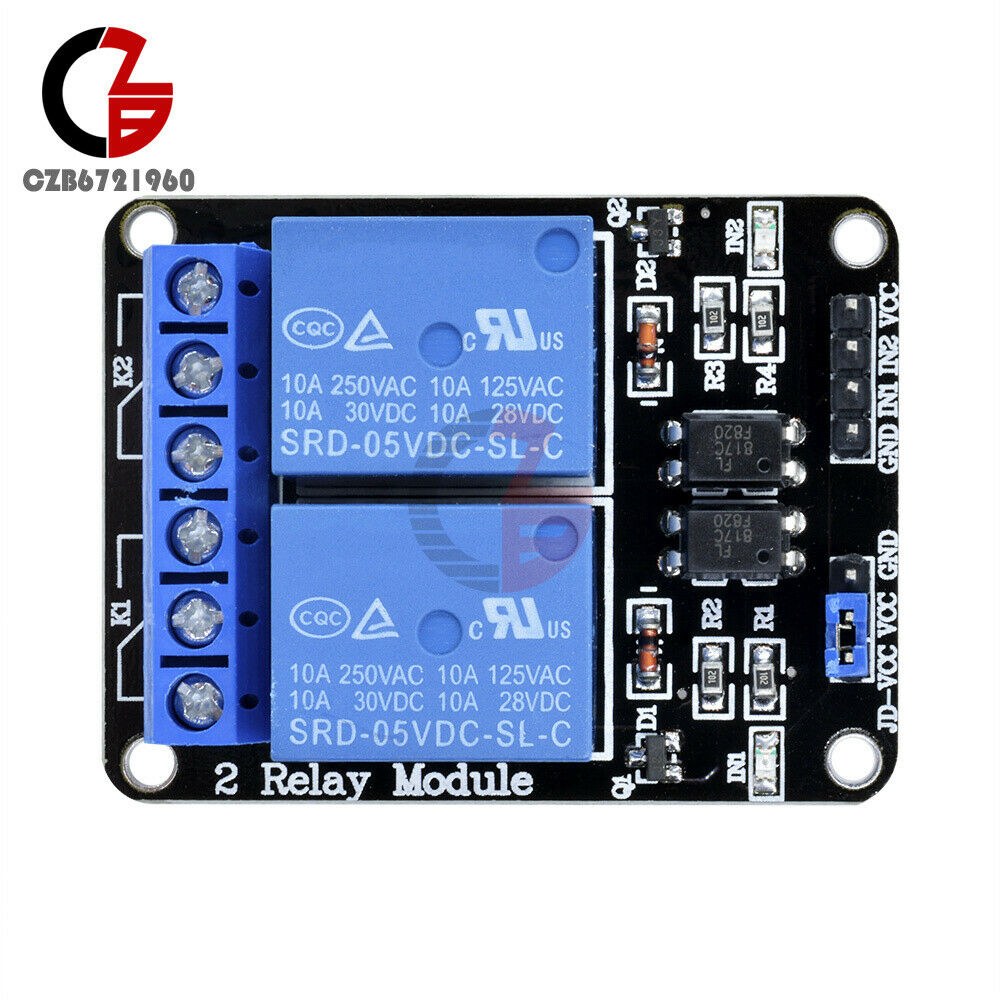 5V 2 Two Channel Relay Module With optocoupler for Arduino PIC ARM DSP AVR