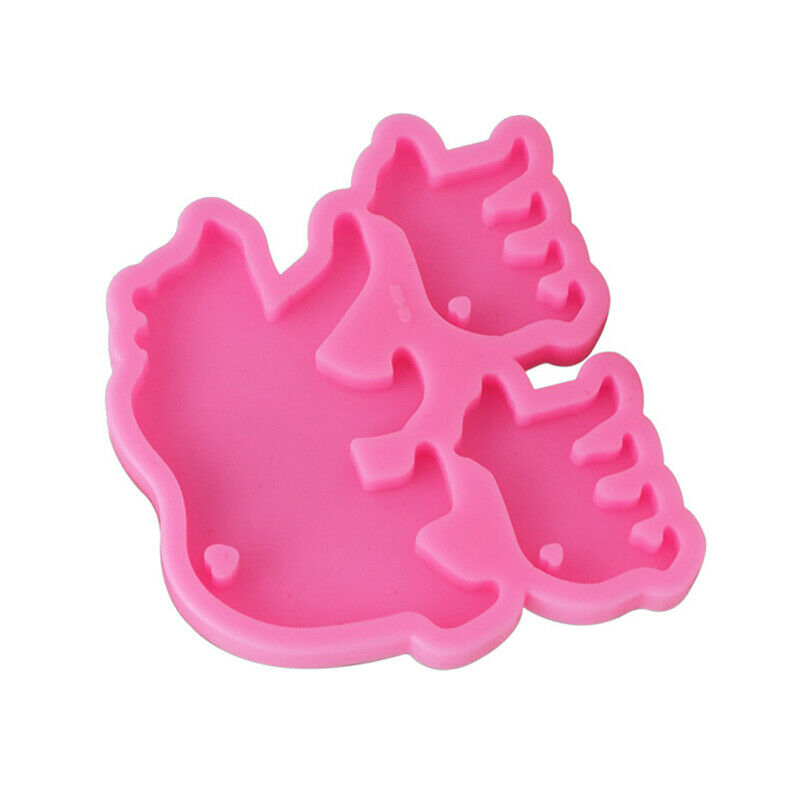 Bear Family Mold Mother and Baby Silicone Mold DIY Keychain Mold Custom K.l8