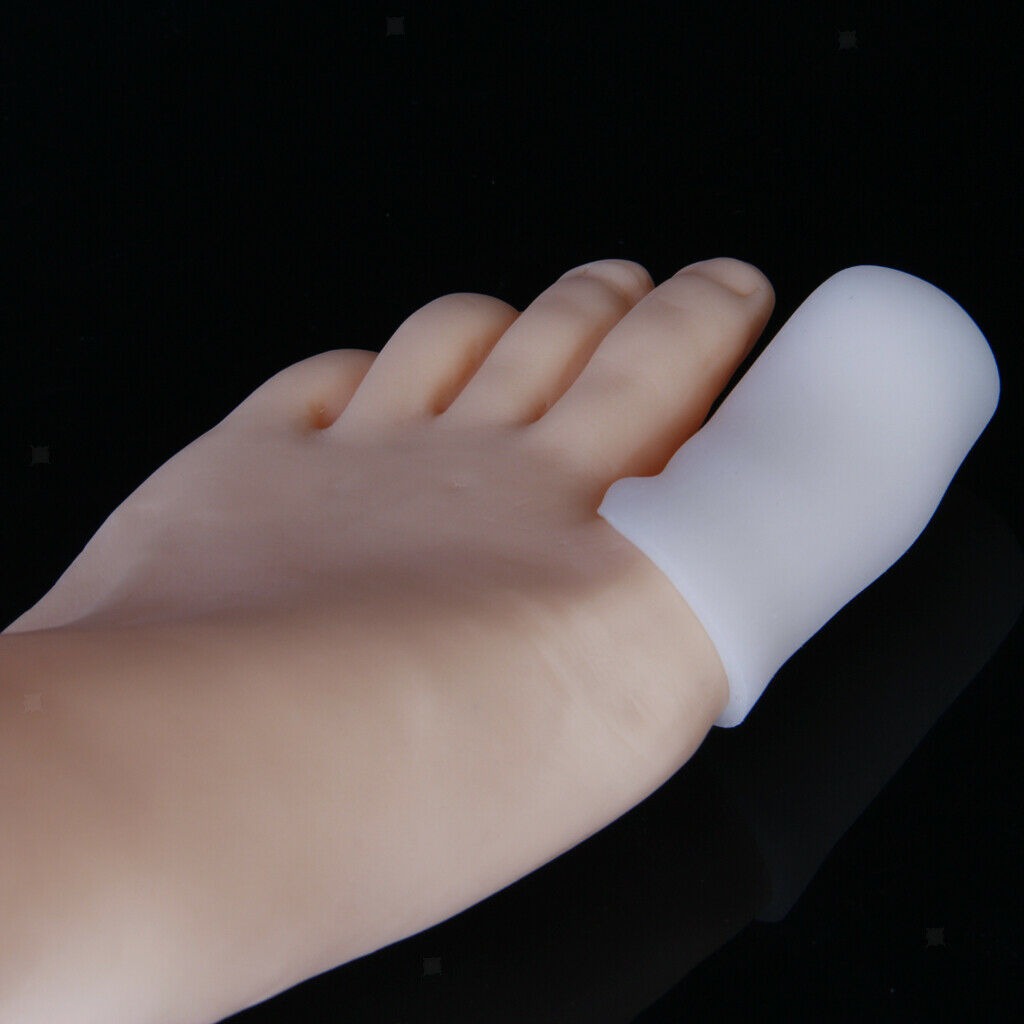 5 Pair Silicone Toe Caps Toenail Protectors Cushion Pads Covers for 6x2.5cm