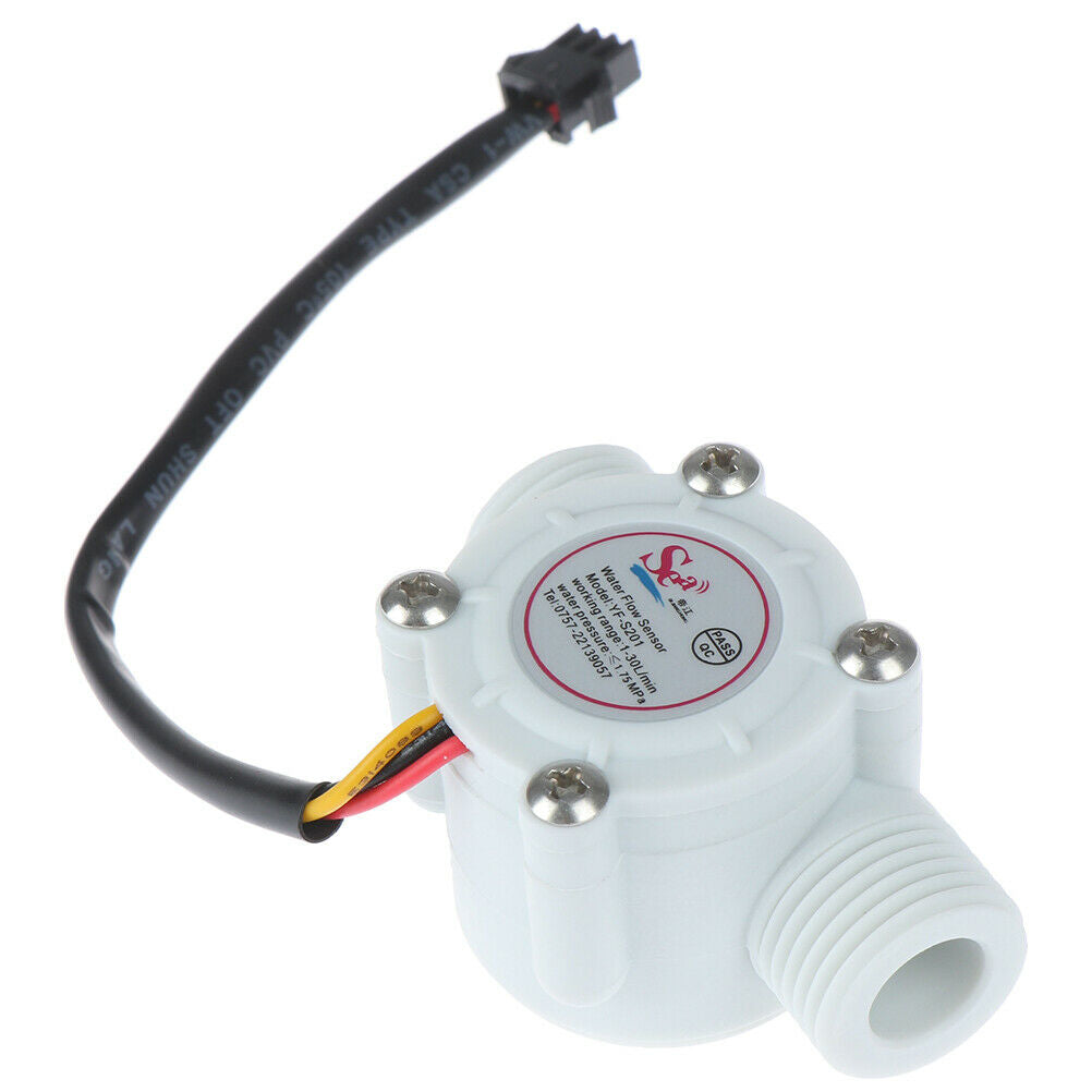 1Pc 1/2'' water flow sensor control effect flowmeter hall 1-30L/min for Ardu Tt