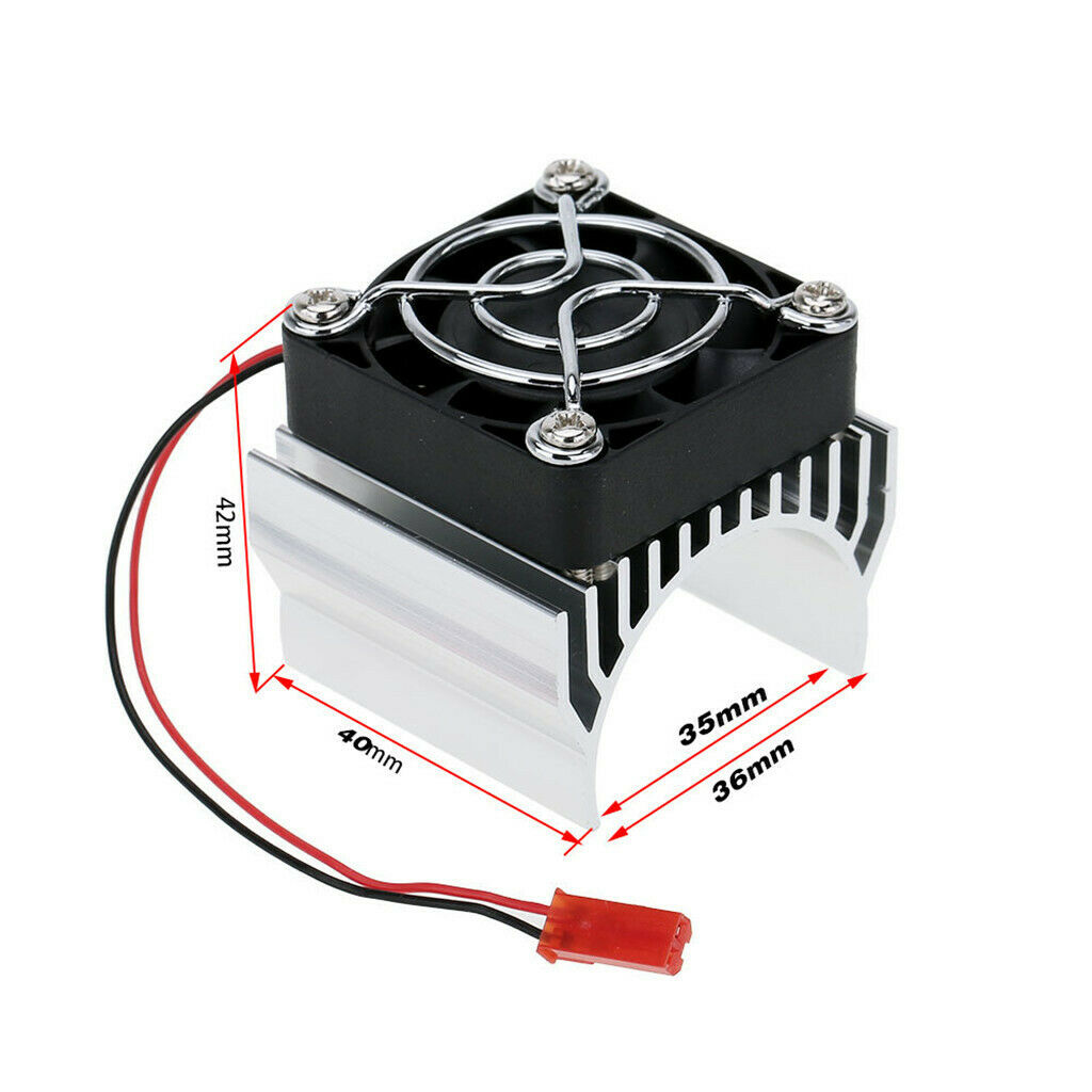 4.8-6V Cooling Fan Heat Sink for 1:10 Scale Car 540 / 550 / 3650 Motor Kit