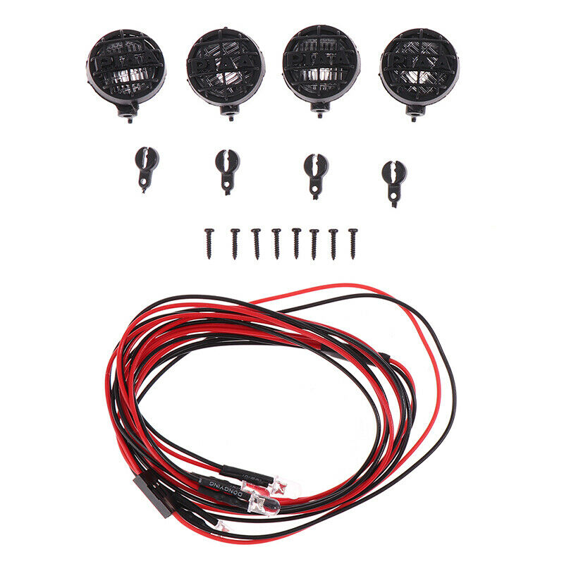 4pcs Led Spotlight Roof Light Lampshade For 1/10 RC Crawler Car D90 D1.l8