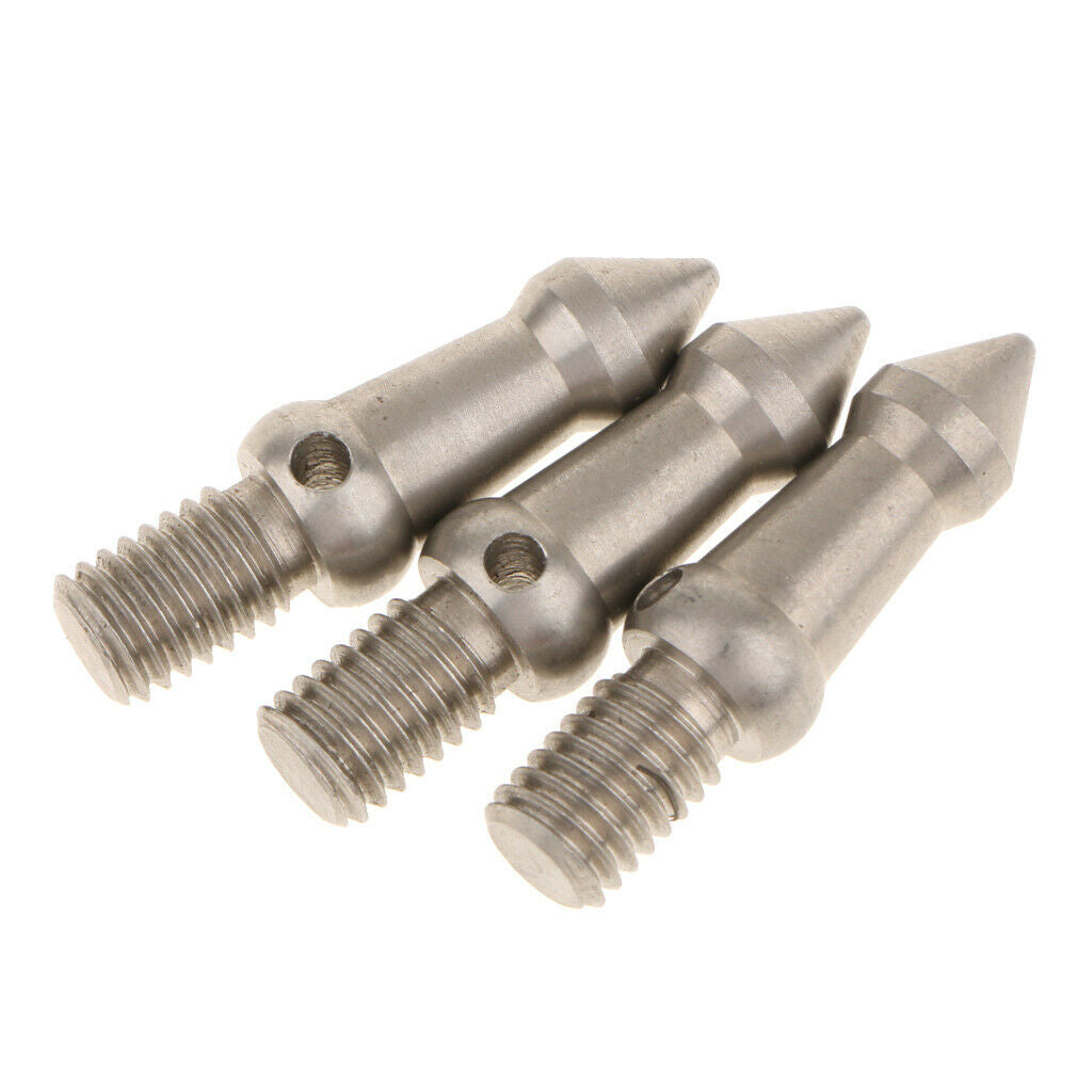 3Pack M8 Metal Spikes Screw Studs Repair Part for Camera Tripod Accessories